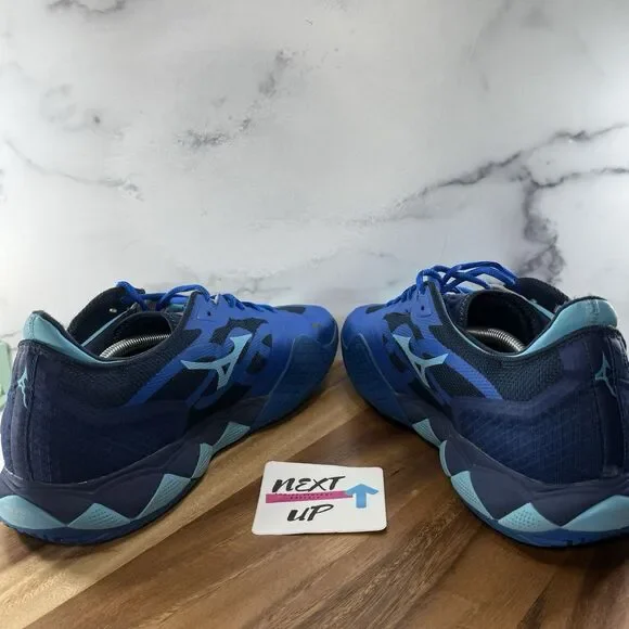 Men’s size 13-Mizuno Wave Enforce Tour AC Tennis Shoes Dark Blue NO INSOLES - Picture 6 of 11